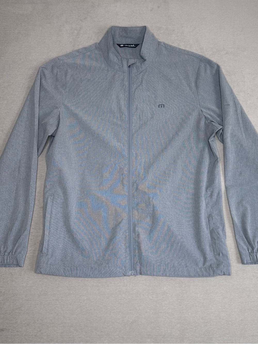 Travis Mathew Men's Lightweight Full-Zip Golf Jacket - Gray